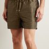Rio Straight-Leg Mid-Length Recycled-Jacquard Swim Shorts - OU Rio Straight-Leg Mid-Length Recycled-Jacquard Swim Shorts - OU