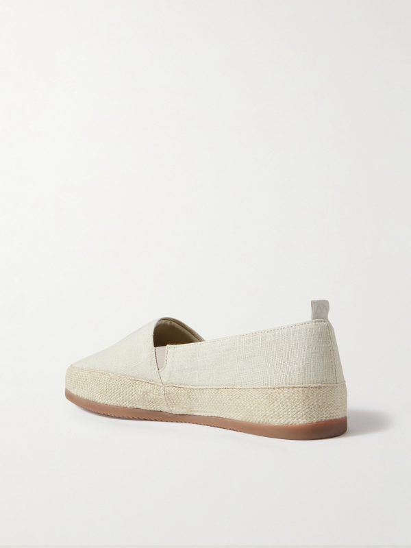 Garment-Dyed Canvas Espadrilles - BK Garment-Dyed Canvas Espadrilles - BK