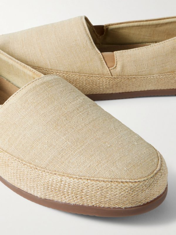 Garment-Dyed Linen Espadrilles - CU Garment-Dyed Linen Espadrilles - CU
