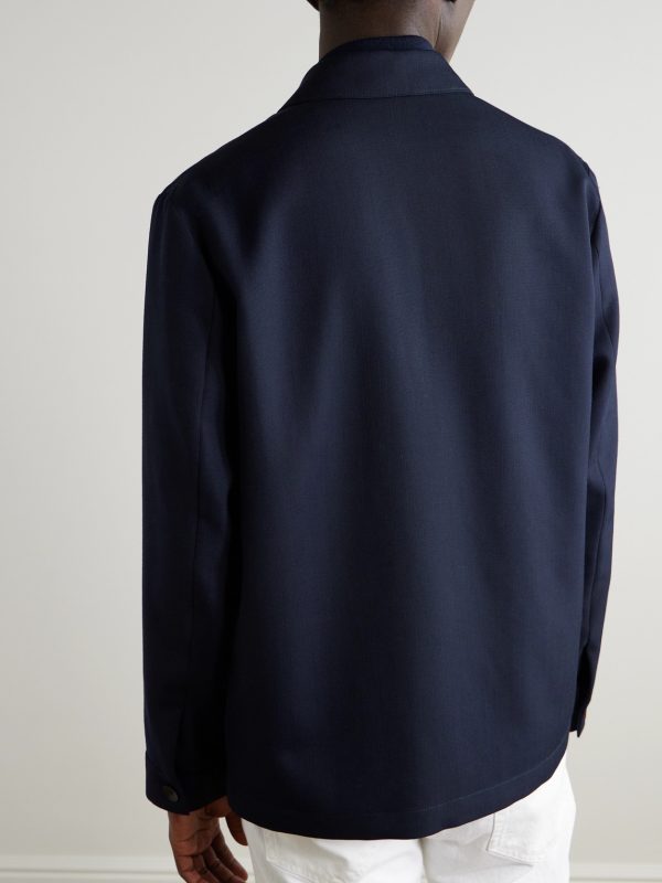 Recycled Woven Shirt Jacket - BK