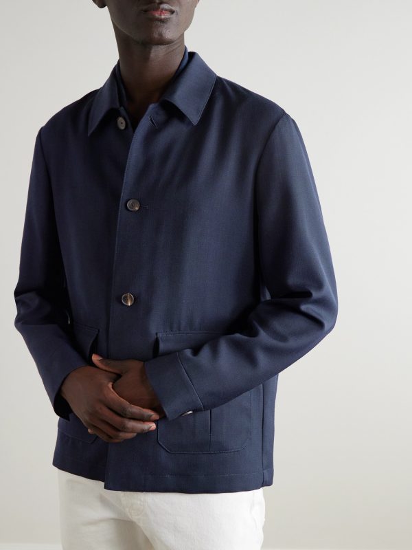 Recycled Woven Shirt Jacket - FR