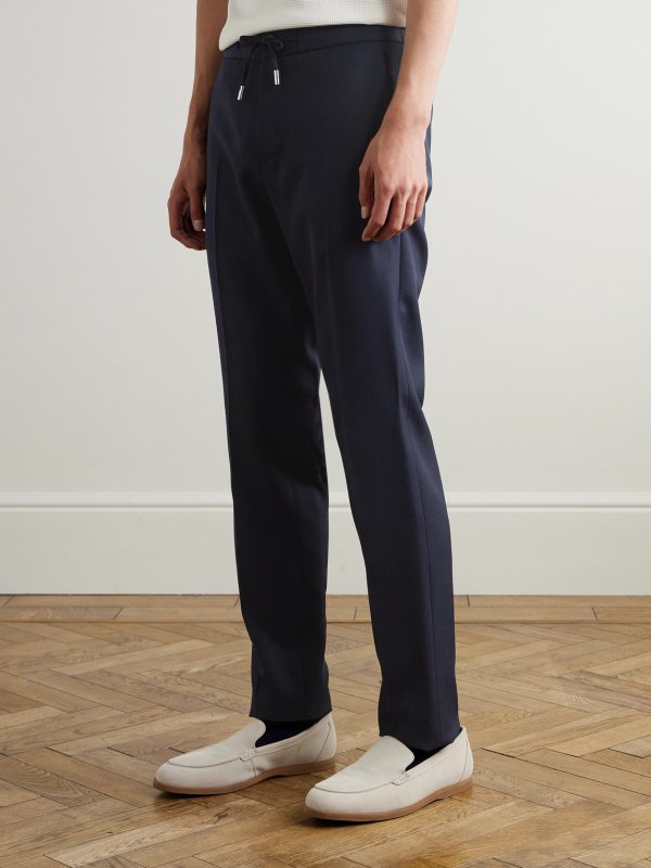 Phillip Straight-Leg Twill Drawstring Suit Trousers - FR Phillip Straight-Leg Twill Drawstring Suit Trousers - FR