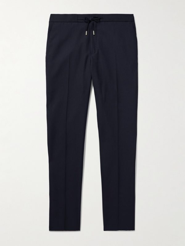 Phillip Straight-Leg Twill Drawstring Suit Trousers Phillip Straight-Leg Twill Drawstring Suit Trousers