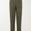 Straight-Leg Puppytooth Linen Suit Trousers Straight-Leg Puppytooth Linen Suit Trousers
