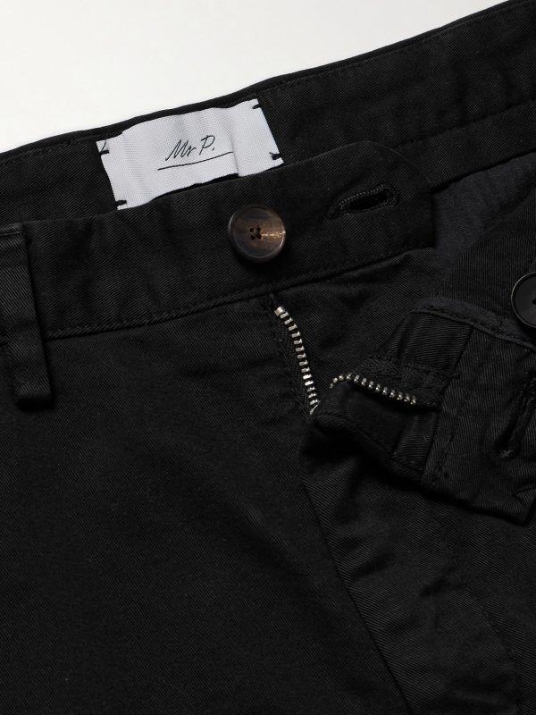 Straight-Leg Garment-Dyed Cotton-Blend Twill Bermuda Shorts - E1 Straight-Leg Garment-Dyed Cotton-Blend Twill Bermuda Shorts - E1
