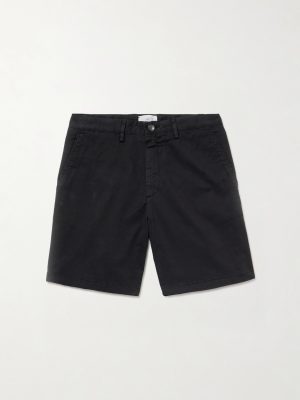 Straight-Leg Garment-Dyed Cotton-Blend Twill Bermuda Shorts Straight-Leg Garment-Dyed Cotton-Blend Twill Bermuda Shorts