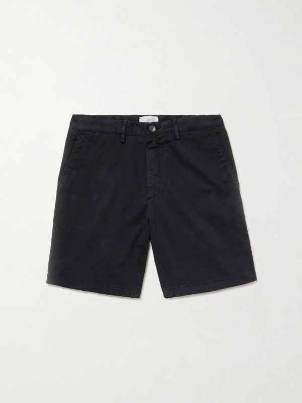 Straight-Leg Garment-Dyed Cotton-Blend Twill Bermuda Shorts Straight-Leg Garment-Dyed Cotton-Blend Twill Bermuda Shorts