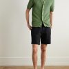 Straight-Leg Garment-Dyed Cotton-Blend Twill Bermuda Shorts - OU Straight-Leg Garment-Dyed Cotton-Blend Twill Bermuda Shorts - OU