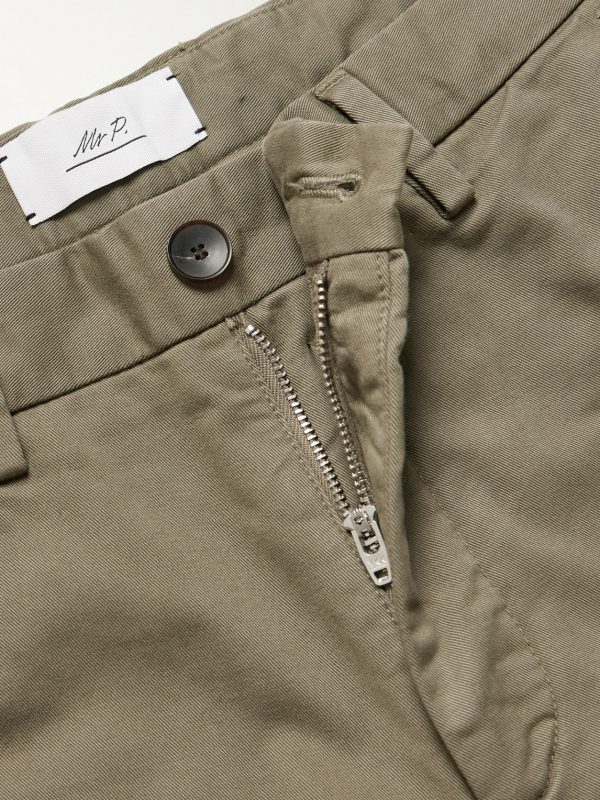 Slim-Fit Cotton-Twill Chinos - E1