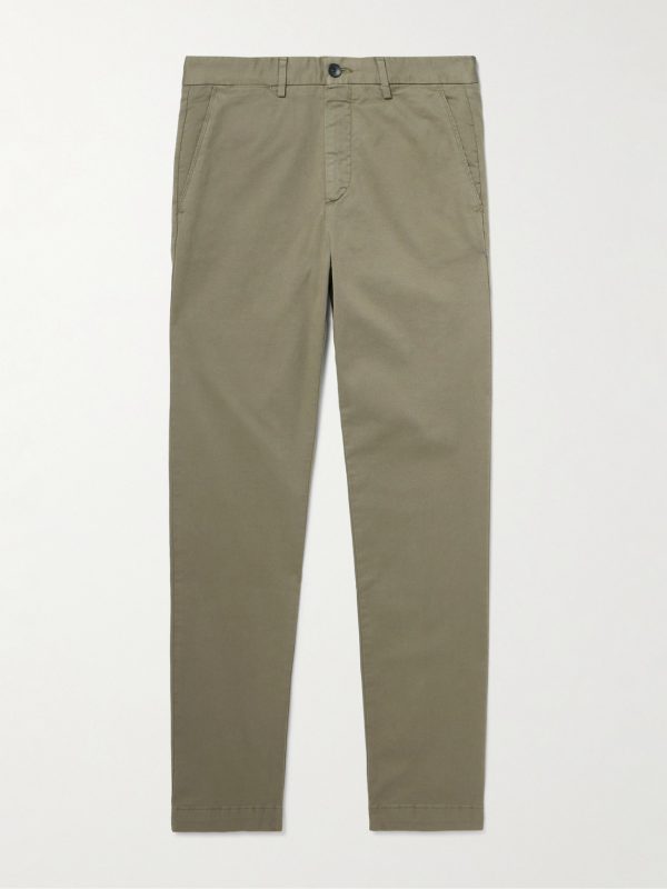 Slim-Fit Cotton-Twill Chinos