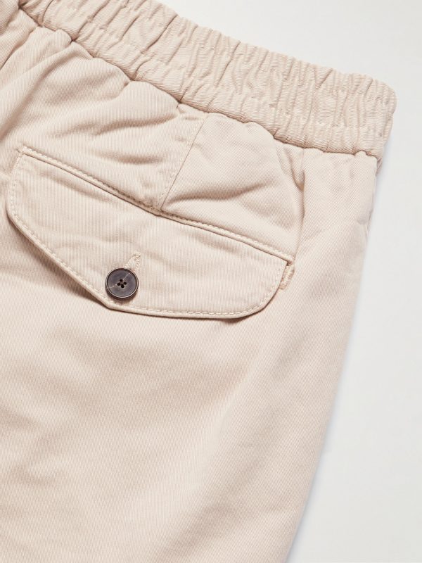 Straight-Leg Garment-Dyed Organic Cotton-Blend Twill Shorts - CU Straight-Leg Garment-Dyed Organic Cotton-Blend Twill Shorts - CU