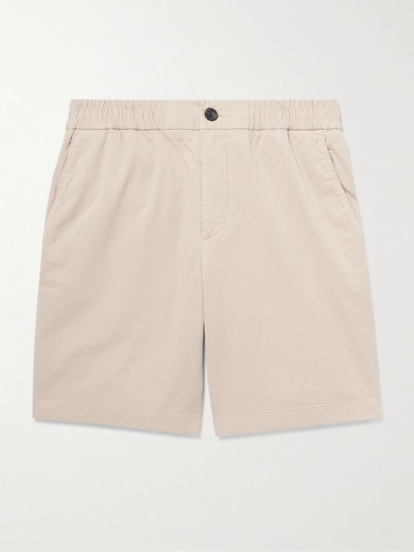 Straight-Leg Garment-Dyed Organic Cotton-Blend Twill Shorts Straight-Leg Garment-Dyed Organic Cotton-Blend Twill Shorts