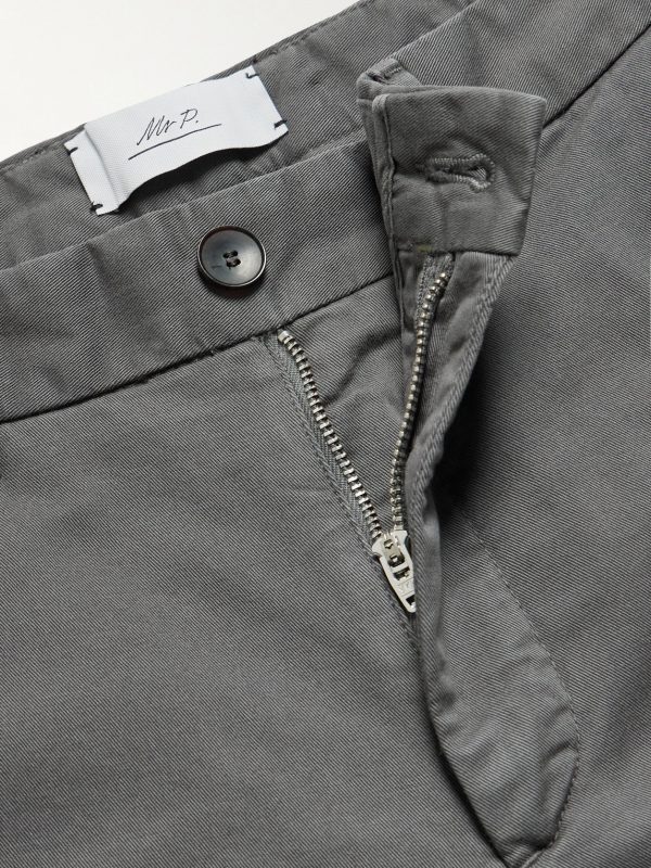 Slim-Fit Cotton-Twill Chinos - E1