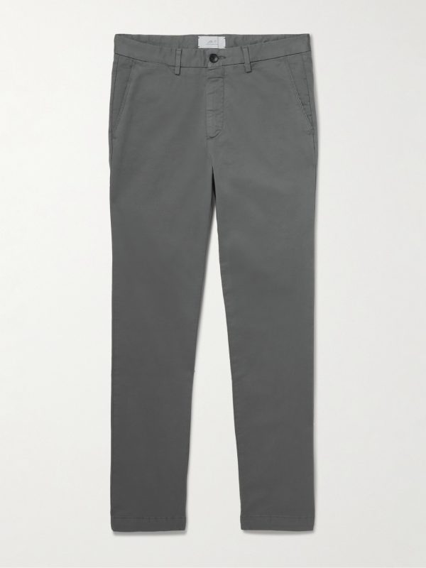 Slim-Fit Cotton-Twill Chinos