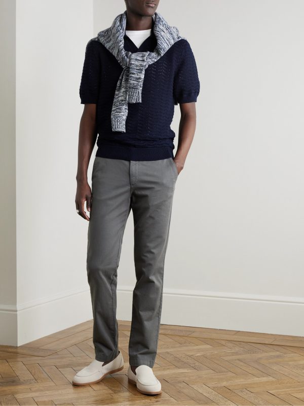 Slim-Fit Cotton-Twill Chinos - OU