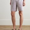 Straight-Leg Organic Cotton and Linen-Blend Drawstring Shorts - FR Straight-Leg Organic Cotton and Linen-Blend Drawstring Shorts - FR