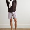 Straight-Leg Organic Cotton and Linen-Blend Drawstring Shorts - OU Straight-Leg Organic Cotton and Linen-Blend Drawstring Shorts - OU