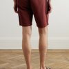 Straight-Leg Organic Cotton and Linen-Blend Drawstring Shorts - BK