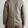 Unstructured Garment-Dyed Organic Cotton and Linen-Blend Suit Jacket - BK Unstructured Garment-Dyed Organic Cotton and Linen-Blend Suit Jacket - BK