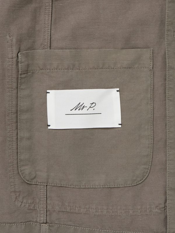 Unstructured Garment-Dyed Organic Cotton and Linen-Blend Suit Jacket - E1 Unstructured Garment-Dyed Organic Cotton and Linen-Blend Suit Jacket - E1