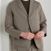 Unstructured Garment-Dyed Organic Cotton and Linen-Blend Suit Jacket - FR Unstructured Garment-Dyed Organic Cotton and Linen-Blend Suit Jacket - FR