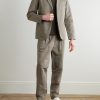 Unstructured Garment-Dyed Organic Cotton and Linen-Blend Suit Jacket - OU Unstructured Garment-Dyed Organic Cotton and Linen-Blend Suit Jacket - OU