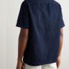 Michael 2 Convertible-Collar Cotton and Linen-Blend Twill Shirt - BK Michael 2 Convertible-Collar Cotton and Linen-Blend Twill Shirt - BK