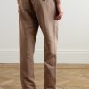 James Straight-Leg Cotton and Linen-Blend Twill Drawstring Trousers - BK James Straight-Leg Cotton and Linen-Blend Twill Drawstring Trousers - BK