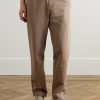 James Straight-Leg Cotton and Linen-Blend Twill Drawstring Trousers - FR James Straight-Leg Cotton and Linen-Blend Twill Drawstring Trousers - FR