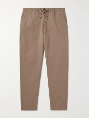 James Straight-Leg Cotton and Linen-Blend Twill Drawstring Trousers James Straight-Leg Cotton and Linen-Blend Twill Drawstring Trousers