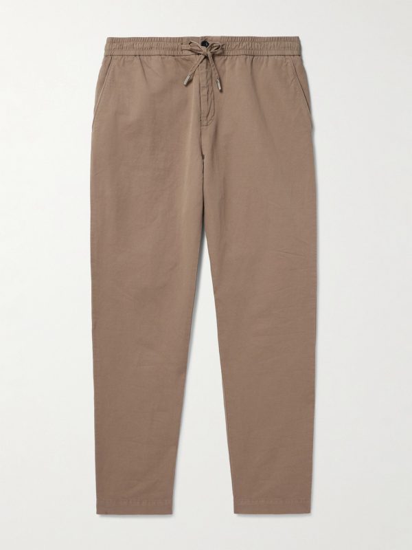 James Straight-Leg Cotton and Linen-Blend Twill Drawstring Trousers James Straight-Leg Cotton and Linen-Blend Twill Drawstring Trousers