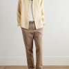 James Straight-Leg Cotton and Linen-Blend Twill Drawstring Trousers - OU James Straight-Leg Cotton and Linen-Blend Twill Drawstring Trousers - OU