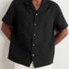 Michael 2 Convertible-Collar Cotton and Linen-Blend Twill Shirt - FR Michael 2 Convertible-Collar Cotton and Linen-Blend Twill Shirt - FR
