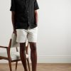Michael 2 Convertible-Collar Cotton and Linen-Blend Twill Shirt - OU Michael 2 Convertible-Collar Cotton and Linen-Blend Twill Shirt - OU