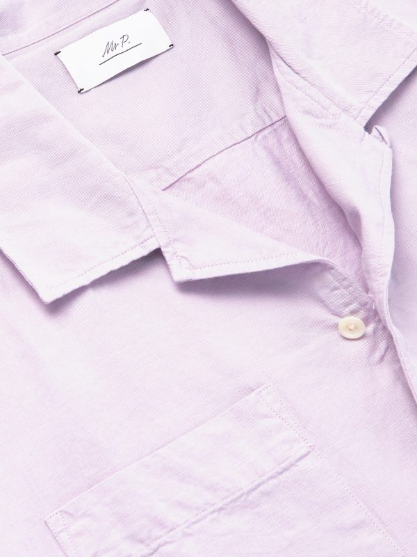 Michael 2 Convertible-Collar Cotton and Linen-Blend Twill Shirt - CU