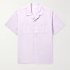 Michael 2 Convertible-Collar Cotton and Linen-Blend Twill Shirt