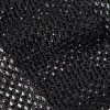 Fringed Crystal-Embellished Crocheted Scarf - CU