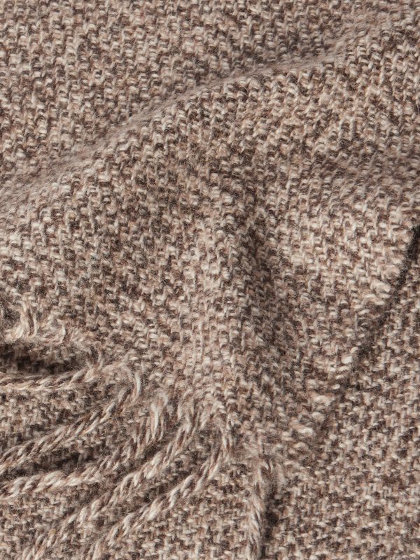 Fringed Cashmere-Tweed Scarf - CU Fringed Cashmere-Tweed Scarf - CU