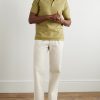 Edward Straight-Leg Pleated Cotton-Blend Cavalry Twill Trousers - OU Edward Straight-Leg Pleated Cotton-Blend Cavalry Twill Trousers - OU