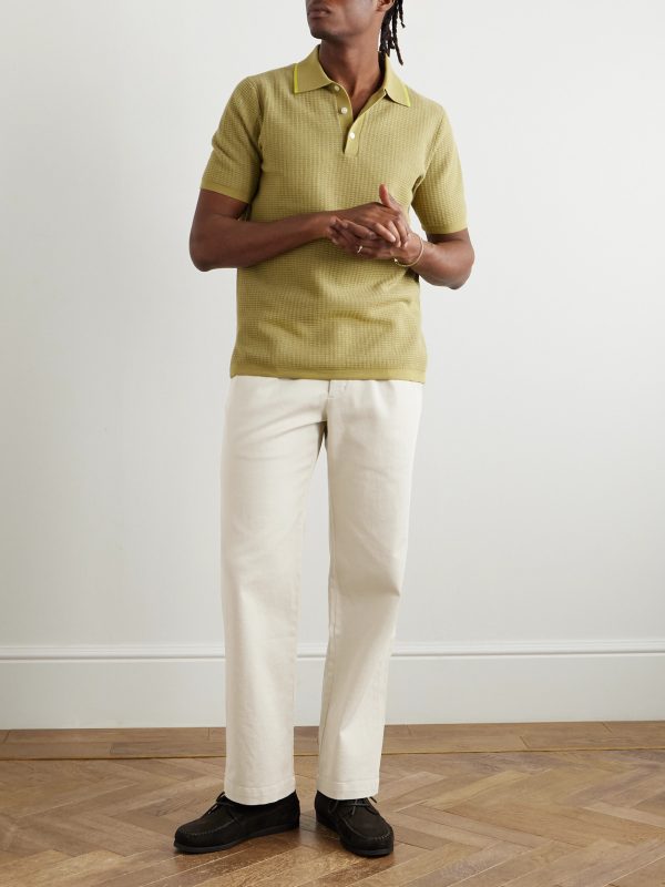 Edward Straight-Leg Pleated Cotton-Blend Cavalry Twill Trousers - OU Edward Straight-Leg Pleated Cotton-Blend Cavalry Twill Trousers - OU