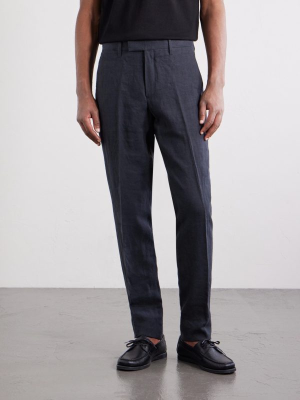 Phillip Slim-Fit Linen Suit Trousers - FR Phillip Slim-Fit Linen Suit Trousers - FR