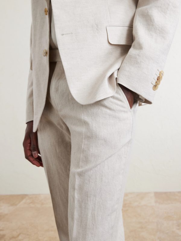 Phillip Slim-Fit Linen Suit Trousers - CU Phillip Slim-Fit Linen Suit Trousers - CU