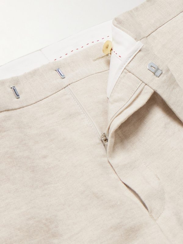 Phillip Slim-Fit Linen Suit Trousers - E1 Phillip Slim-Fit Linen Suit Trousers - E1