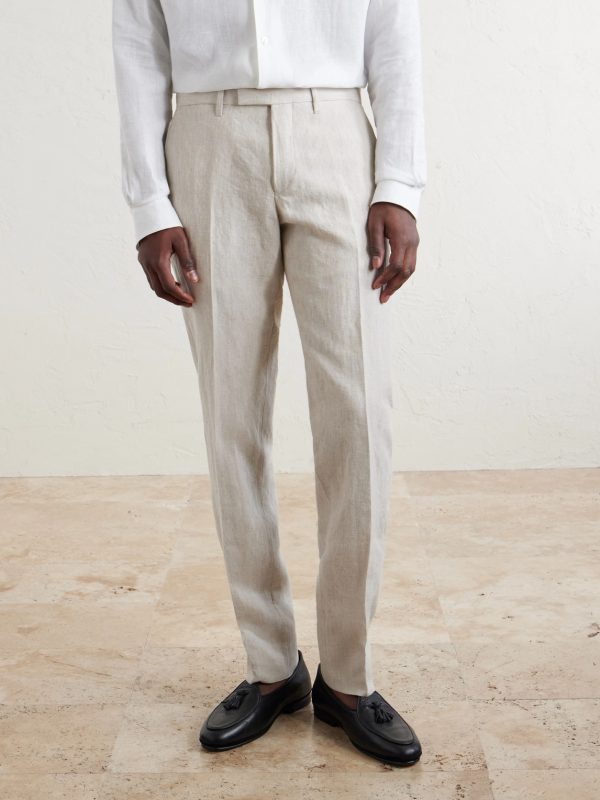 Phillip Slim-Fit Linen Suit Trousers - FR Phillip Slim-Fit Linen Suit Trousers - FR
