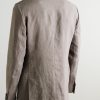 Slim-Fit Linen Suit Jacket - BK Slim-Fit Linen Suit Jacket - BK
