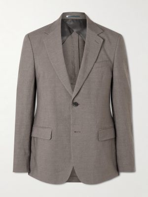 Slim-Fit Linen Suit Jacket Slim-Fit Linen Suit Jacket