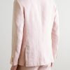 Slim-Fit Linen Suit Jacket - BK Slim-Fit Linen Suit Jacket - BK