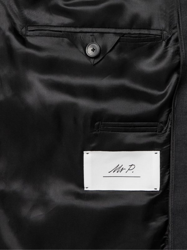Regular-Fit Linen Suit Jacket - E1 Regular-Fit Linen Suit Jacket - E1
