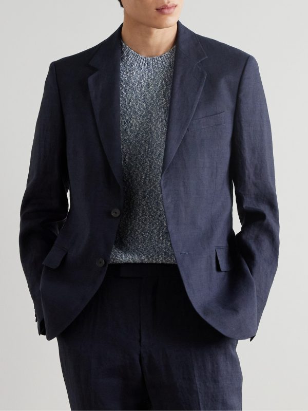 Regular-Fit Linen Suit Jacket - FR Regular-Fit Linen Suit Jacket - FR