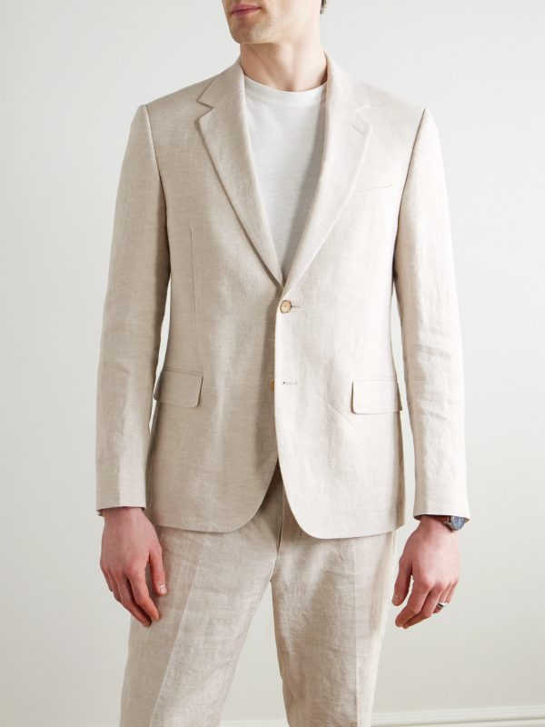 Regular-Fit Linen Suit Jacket - FR Regular-Fit Linen Suit Jacket - FR